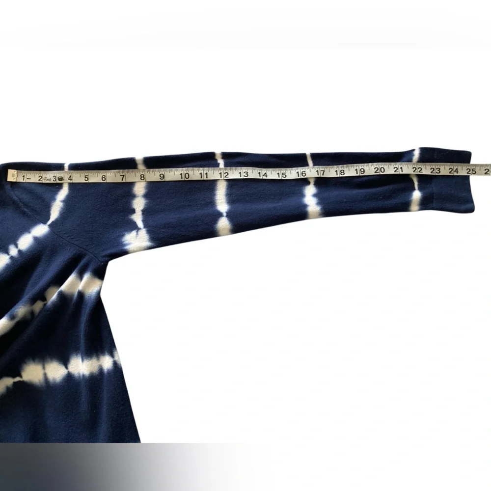 J. Crew Teddie Blue and White Long Sleeve Crew Neck Sweater, Sz S